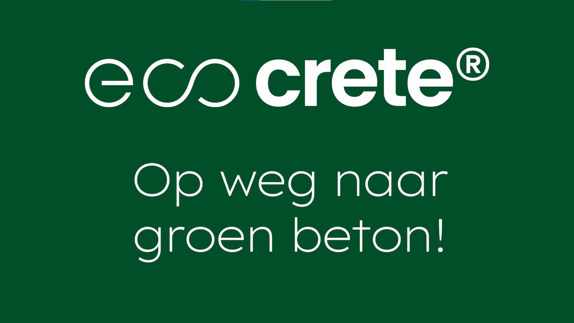 EcoCrete - Op weg naar groen beton 
